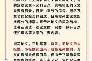从零开始拆解：论文的目录写什么才能让审稿人眼前一亮？