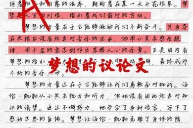 深夜改稿时的顿悟：为什么要有梦想议论文，价值几何？