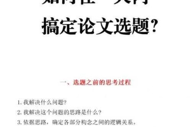 别让选题拖垮你！论文选题什么时候定才能事半功倍？