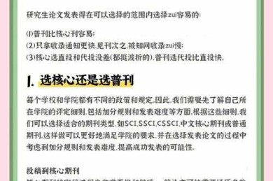 从选题到投稿：研究生如何写小论文的实战指南