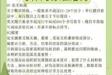 论文概况写什么？5年学术写作经验的我这样拆解结构