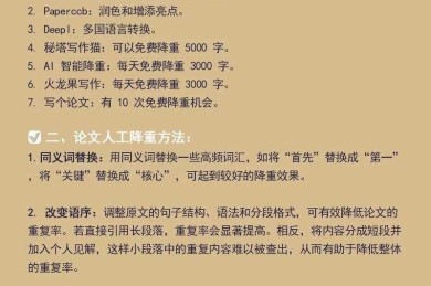 论文降重实战指南：从查重原理到原创表达