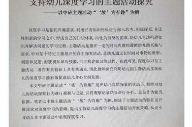 从教育实践看“大班一日活动论文”的价值与构建之道：一位研究者的深度解析