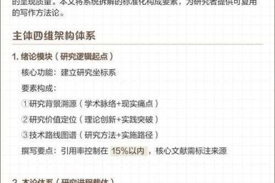 从零到一：科研新手如何系统化攻克论文写作