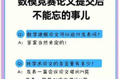 从数模竞赛到学术发表：数模论文可以转什么论文的深度解析