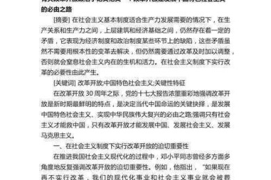 怎么写政治小论文