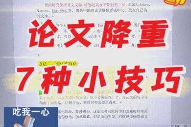 期刊论文怎么降重