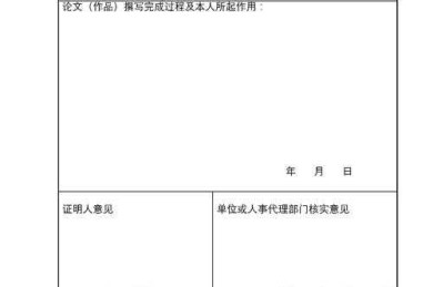 论文证明材料怎么写