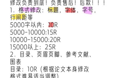 化学论文怎么修改格式