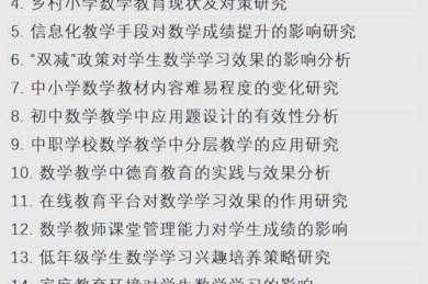 别愁选题了！数学小论文写什么好？一篇教你从零到精通的实战指南
