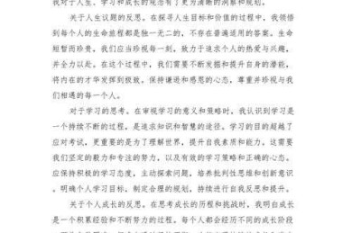 思考与展望论文怎么写