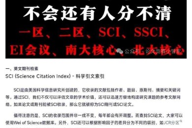 搞科研必看！论文SCL是什么意思？90%的学者都踩过这个坑