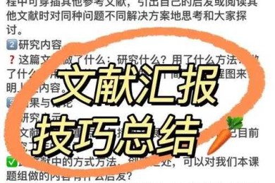 从文献到讲台：看完论文如何汇报的实战指南