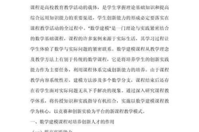 什么是数模论文