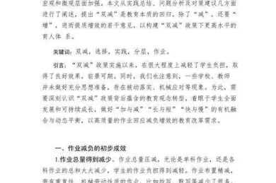 从学术视角看“双减政策如何立意议论文”：一篇可复现的研究指南