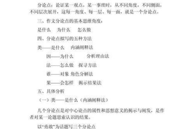 论文怎么分点