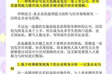 从理论到实践：论文什么是财务管理的深度解析与写作指南