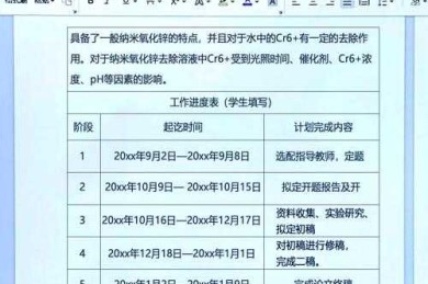 后文管理：学术写作者的进度表填写艺术