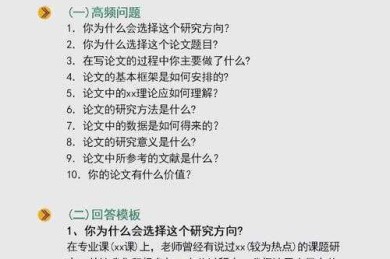 从答辩灾难到自信王者：论文答辩怎么回答问题，让你轻松过关！