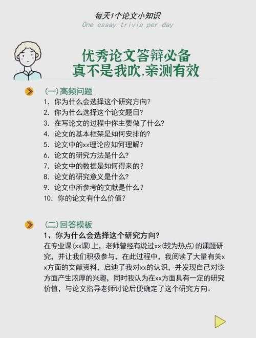 从答辩灾难到自信王者：论文答辩怎么回答问题，让你轻松过关！