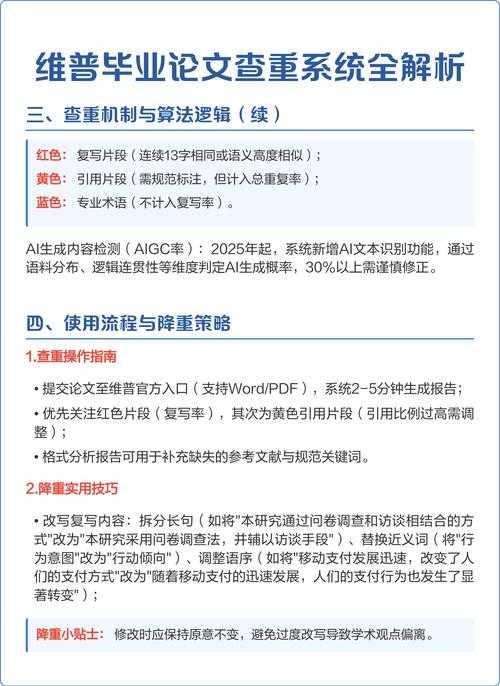 高效通过维普检测：论文降重与修改的实战策略