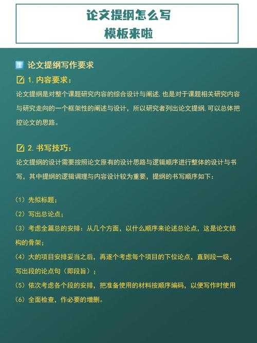 论文初步提纲怎么写