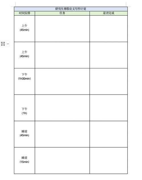 论文日程是什么格式?资深学术人教你3天搞定研究进度表