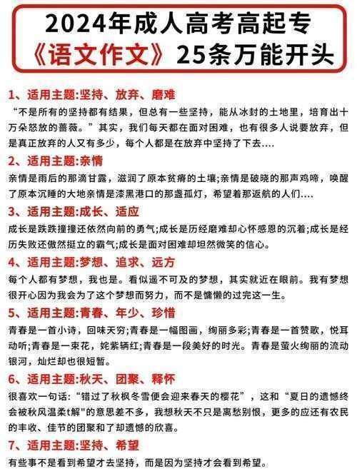 破解成人高考议论文：从定义迷思到高分攻略