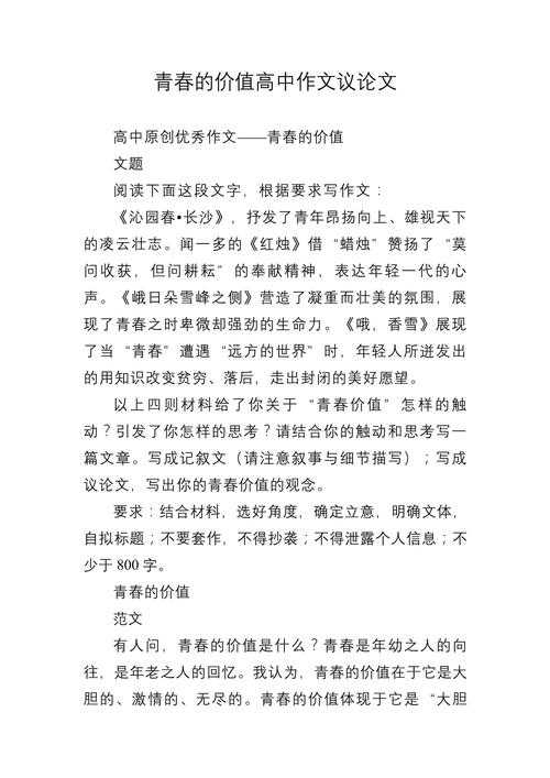 当青年提笔时：议论文写作中的价值观建构与表达困境