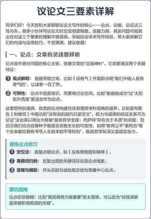 拆解议论文论证结构的核心要素：从困惑到精通的实用指南