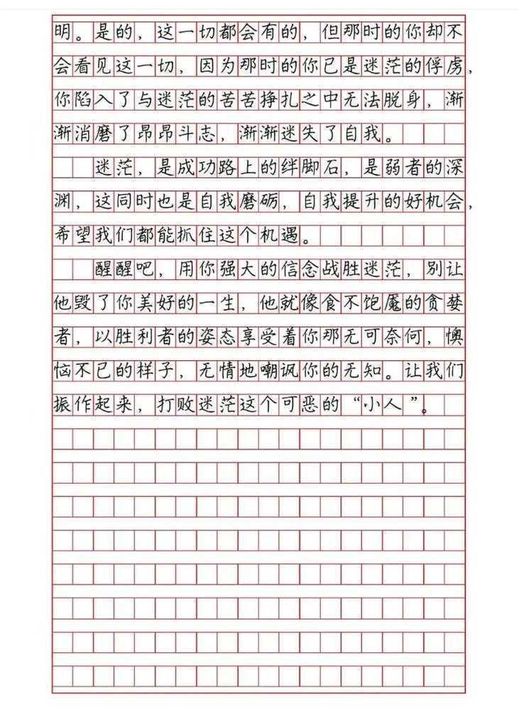 迷茫是如何产生的议论文