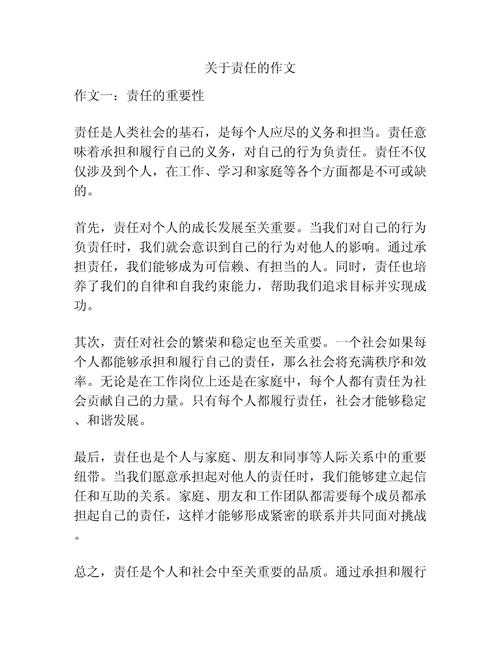 当我们谈论责任时，我们在谈论什么？——一篇“承担什么样的责任议论文”的深度学术剖析