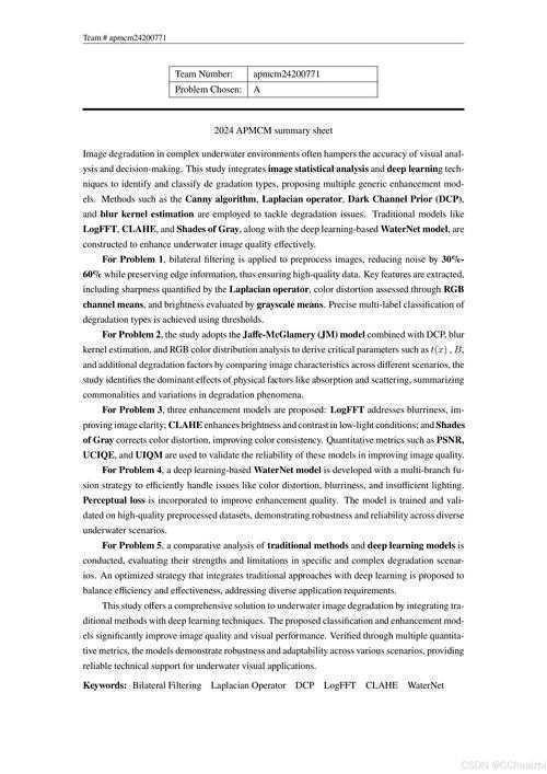 竞赛论文是什么