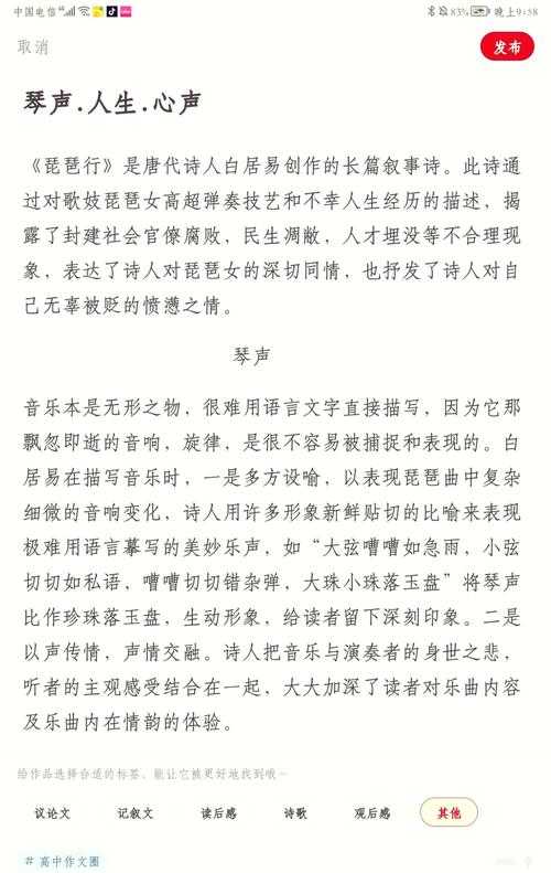 从白居易到考场作文：议论文中琵琶女的解构与重塑